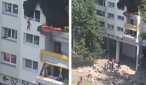 Deux enfants sautent du 3ème étage d'un immeuble pour échapper aux flammes (Grenoble)