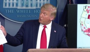 Coronavirus: Donald Trump déclare que les États-Unis sont "en très grande forme", "sauf au sud et à l'ouest"