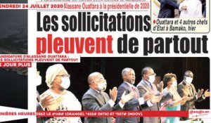 Le Titrologue du 24 Juillet 2020 : Candidature d’Alassane Ouattara - Les sollicitations pleuvent de partout