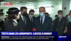 Tests dans les aéroports: Castex à Roissy, les règles vont se durcir
