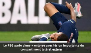 Coupe de France : Finale - Entorse de la cheville pour Mbappé !