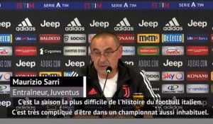 36e j. - Sarri : "La saison la plus difficile de l'histoire du football italien"