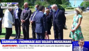 Gérald Darmanin est arrivé à Douaumont dans la Meuse pour rendre hommage aux combattants musulmans