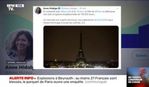 Beyrouth: Anne Hidalgo annonce que la ville de Paris va débloquer une aide d'urgence de 100.000 euros