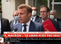 Emmanuel Macron : "Parce que c'est le Liban, parce que c'est la France je me devais d'être là ! On ne vous lâchera pas et l'aide ira à la population"