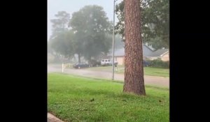 La foudre tombe sur un arbre à 2m de cet habitant du texas