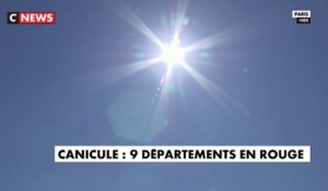 Canicule : 53 départements placés en vigilance orange, 9 départements en vigilance rouge