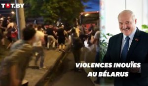 Les images des violents affrontements au Bélarus après la réélection de Loukachenko