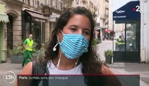 Paris : le port du masque en extérieur se généralise