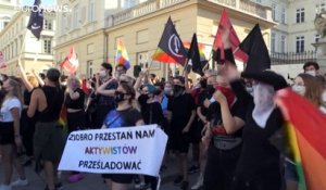 Des centaines de manifestants pro et anti LGBT à Varsovie