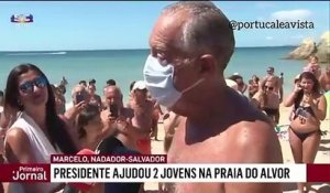 Le président portugais se jette à l’eau pour aider deux baigneuses tombées d’un canoë - VIDEO