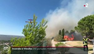 Incendie à Vitrolles : 250 pompiers mobilisés pour éteindre les flammes