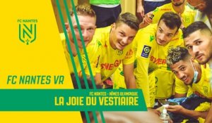 Vidéo 360° : la joie du vestiaire après FC Nantes / Nîmes Olympique