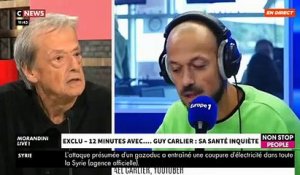 EXCLU -  Guy Carlier se livre sans tabou dans « Morandini Live » sur le plateau de Jean-Marc Morandini sur CNews - VIDEO