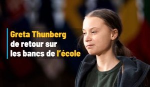 Greta Thunberg de retour sur les bancs de l’école