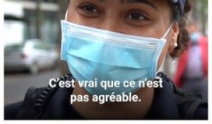 Sensibilisation au port du masque obligatoire dans tout Paris