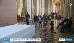 Amiens : le grand orgue de la cathédrale démonté