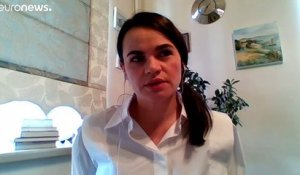 Bélarus : "Notre société n'est plus prête à obéir au dictateur", martèle Svetlana Tikhanovskaïa