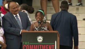 Washington: la petite-fille de Martin Luther King prend la parole devant des milliers de manifestants