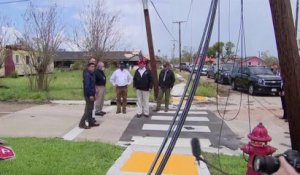 Après le passage de l'ouragan Laura, Donald Trump a visité un quartier de Lake Charles en Louisiane