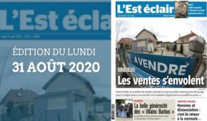 L’Est-Éclair : sommaire de l’Édition du lundi 31 août 2020