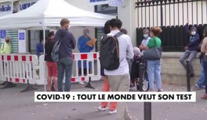 Coronavirus - A Paris, les files d’attente s’allongent dans la rue pour se faire dépister dans les laboratoires - VIDEO