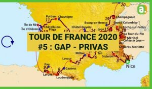 L'Avenir - Tour de France 2020 - Présentation de la 5e étape : Gap - Privas