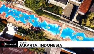 Une rivière en 3D en plein coeur de Djakarta