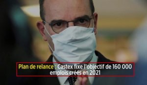 Plan de relance: Castex fixe l'objectif de 160.000 emplois créés en 2021