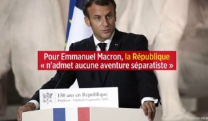 Pour Emmanuel Macron, la République « n'admet aucune aventure séparatiste »