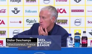 Football - Didier Deschamps après Suède - France (0-1) : "Kylian Mbappé a pris un mauvais coup"