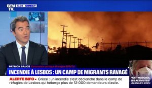 Des milliers de migrants sans-abri après un gigantesque incendie dans le camp de Lesbos, en Grèce
