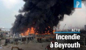 Violent incendie au port de Beyrouth, un mois après la terrible explosion