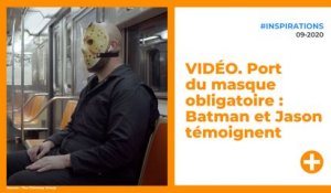 VIDÉO. Port du masque obligatoire : Batman et Jason témoignent