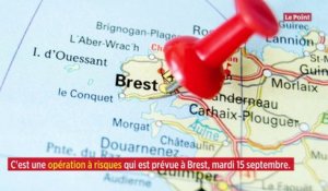 Brest : une bombe de 970 kilos doit exploser dans la rade ce mardi