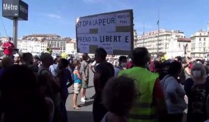 Nouvelle manifestation des gilets jaunes à Marseille.