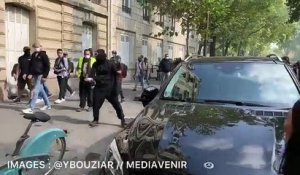 Un passant bousculé par un casseur (Paris)