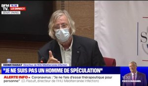 "Je ne sais pas ce que le virus va devenir": Didier Raoult évoque la "vitesse de mutation actuelle" du virus