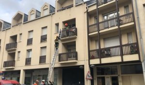 Intervention des pompiers en centre-ville d’Alençon