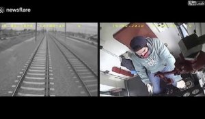 Cet conducteur de train argentin réussit à s'arreter pour laisser passer... un bébé sur la voie