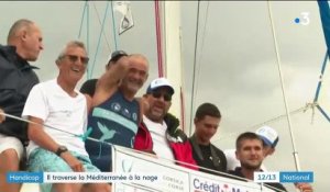 Handicap : Thierry Corbalan traverse la Méditerranée à la nage