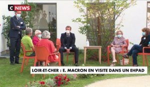 Loir-et-Cher : Emmanuel Macron en visite dans un Ehpad
