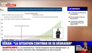 Auvergne-Rhône-Alpes: si la progression de l'épidémie se poursuit, le seuil de capacités de places en réanimation sera atteint "d'ici le 10 octobre"