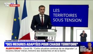 Olivier Véran: "69 départements en zone rouge"