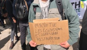 Des militants Youth for Climate bloquent l’entrée du McDonald’s du boulevard Foch