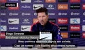 Atlético - Simeone : "Suarez, un homme humble"