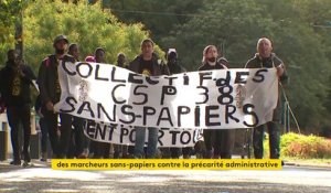Une marche des sans-papiers à travers la France pour dénoncer leur précarité administrative