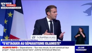 Séparatismes: Emmanuel Macron annonce un renforcement des contrôles des financements des lieux de culte et associations