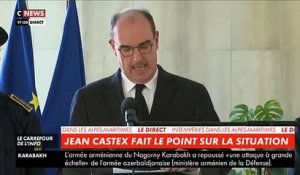 Déluge dans les Alpes Maritimes - Regardez l'intégralité de l'intervention du Premier Ministre, Jean Castex depuis Nice où il se dit très inquiet sur le bilan définitif
