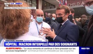 Emmanuel Macron: "On va tous y arriver, je ne veux pas laisser tomber l'hôpital"